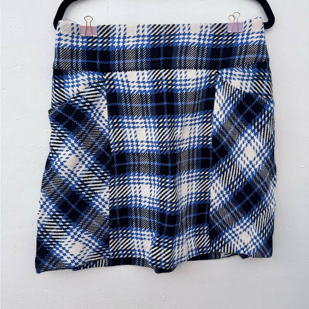 NWT Anthropologie Plaid mini skirt